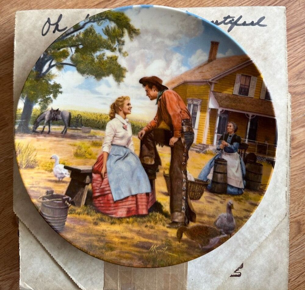 Edwin Knowles "Oh What a Beautiful Morning" Oklahoma Collector Plate